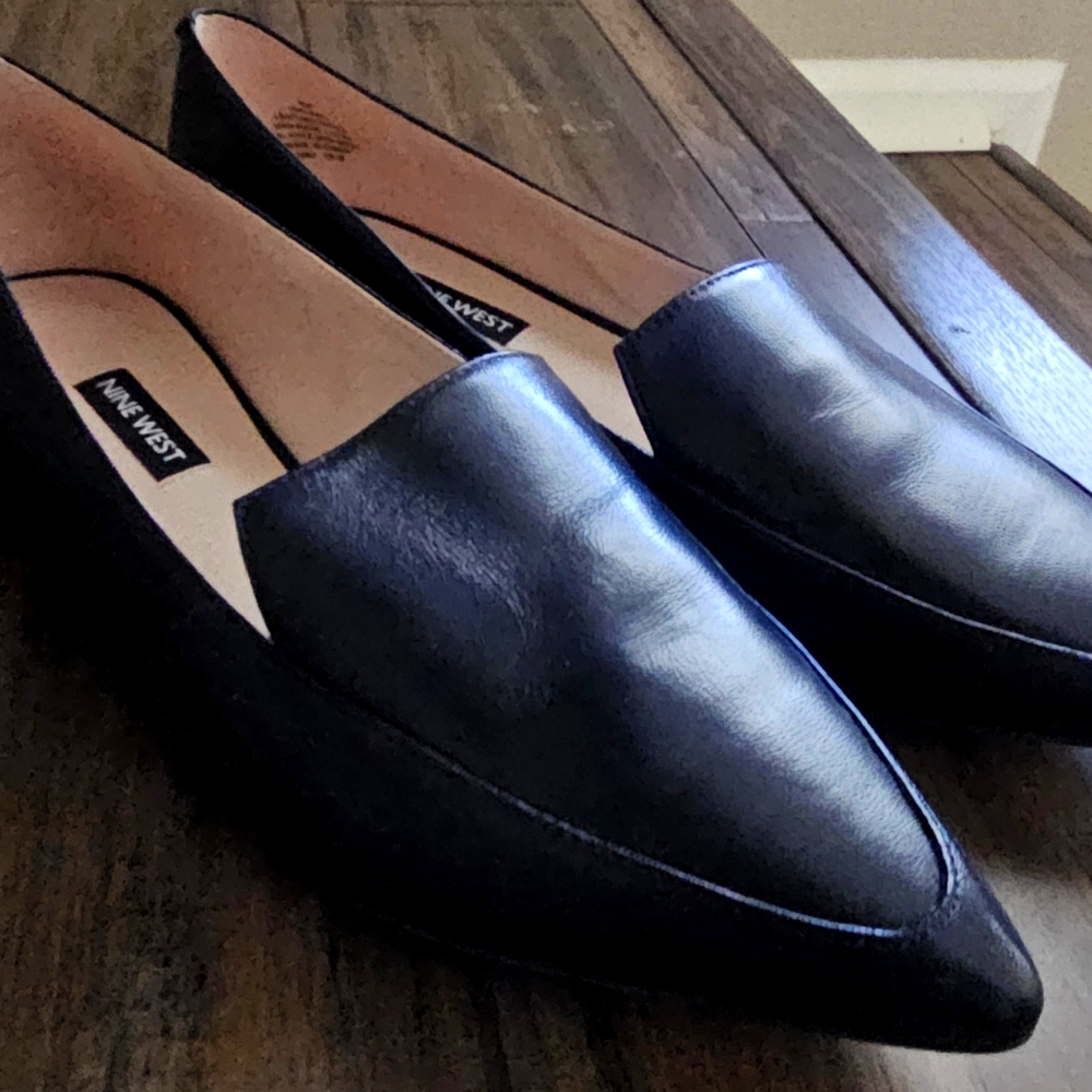 Nine West Navy Blue Flats
